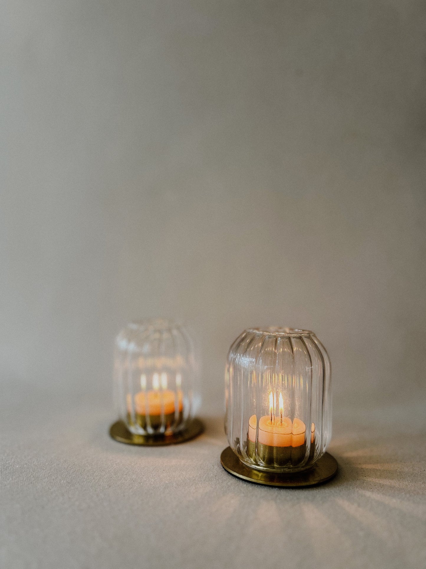 Kira Glass Tealight Lantern - Set of 2