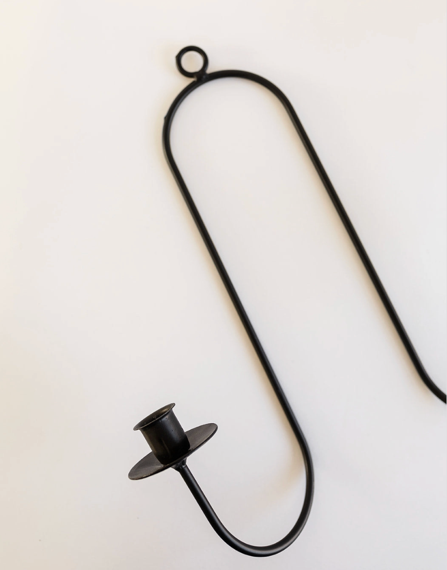 Iron Wall Mount Taper Holder