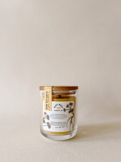 Pure Beeswax Jar Candle 12oz.